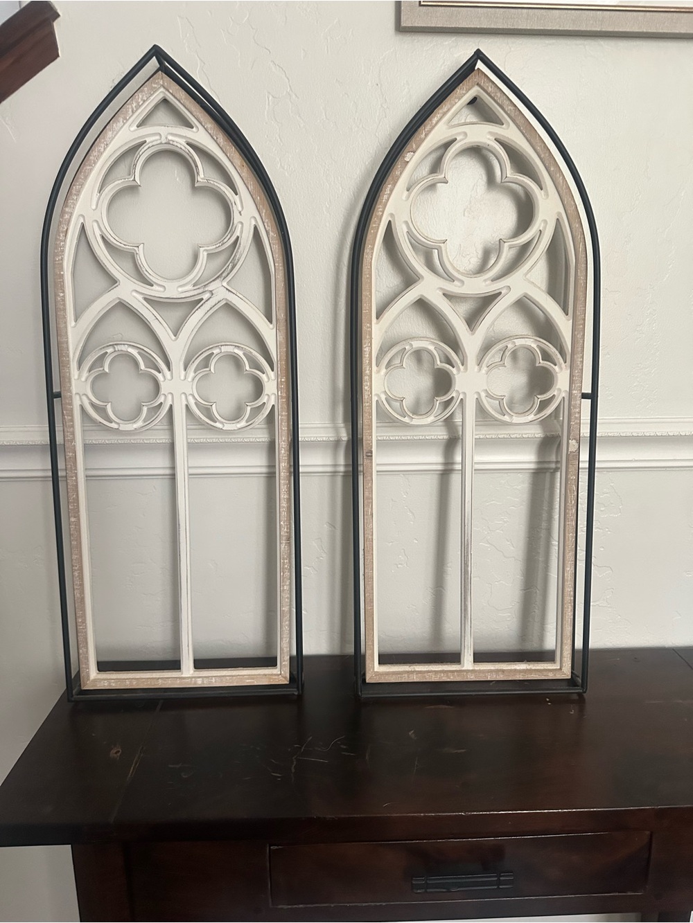 Architectural Arch Wall Decor - White and Black
